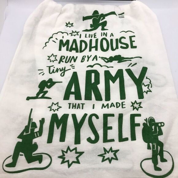 Dish Towel Army Kitchen Towel Linen Primitives by Kathy NWT - Picture 1 of 6